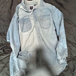 Panhandle Slim Light Blue Casual Shirt